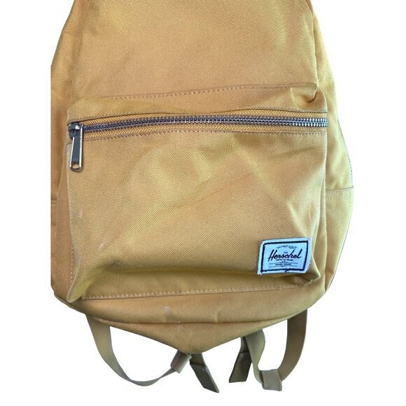 Herschel Mini Backpack Yellow Red Stripe Interior Goldtone Zippers‎ - Picture 2 of 7